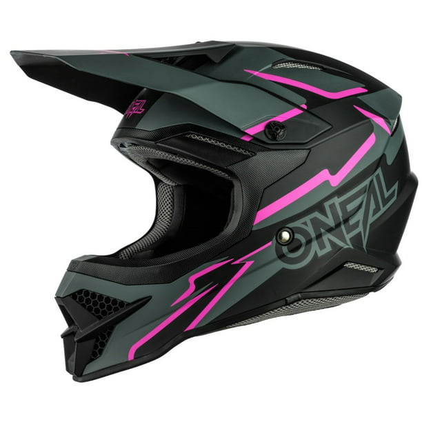 O'Neal Adult Flat White 3 Series Dirt Bike Helmet MX ATV 2019